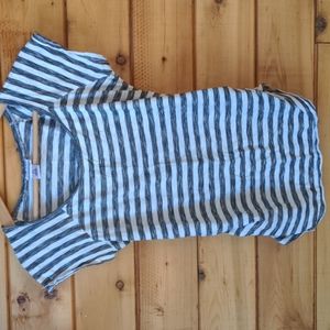 Motherhood Maternity striped black & white short sleeve t small